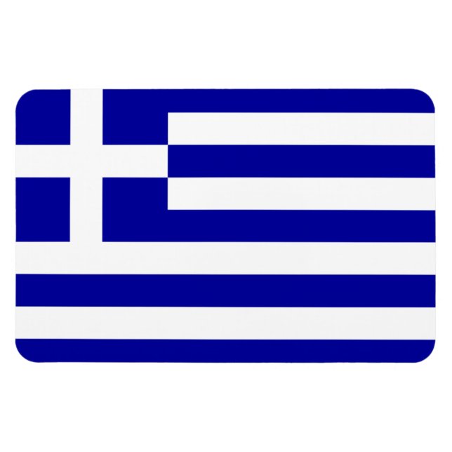 Greece Flag Magnet (Horizontal)