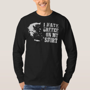 Greece Flag Map Men's Women's T-Shirt