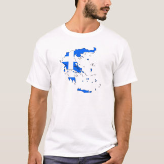 Greece flag map T-Shirt