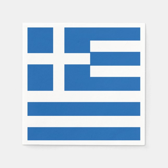 Greece Flag Napkin (Front)