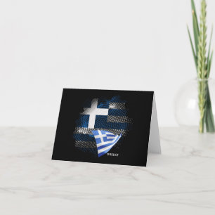 Greece flag note card