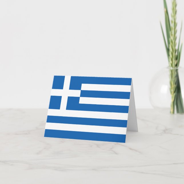 Greece flag note card (Front)