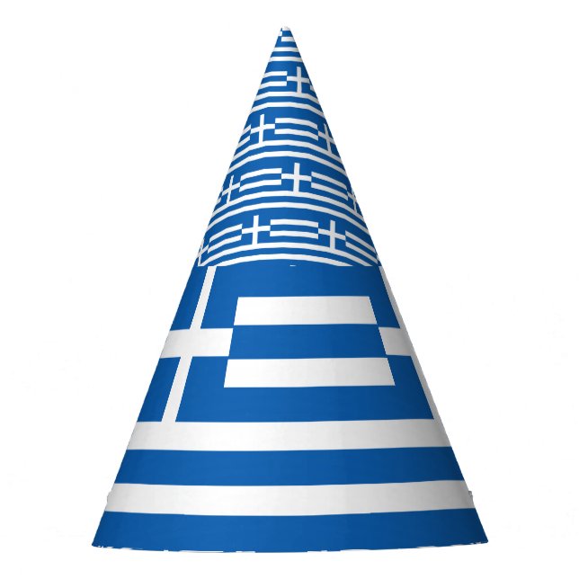 Greece Flag Party Hat (Front)