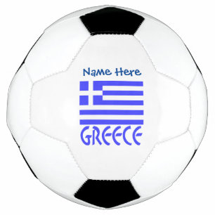 Greece Flag Personalised Football