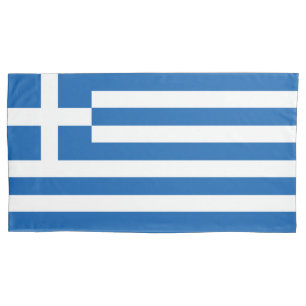 Greece flag pillowcase