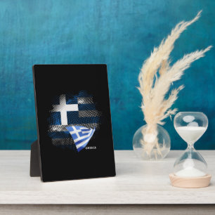 Greece flag plaque