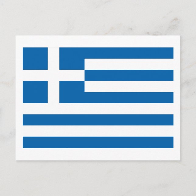 Greece Flag Postcard (Front)