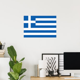 Greece flag poster