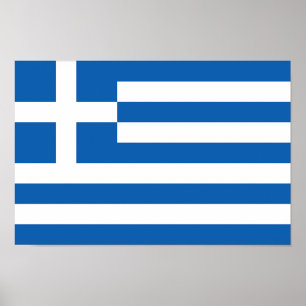 Greece Flag Poster