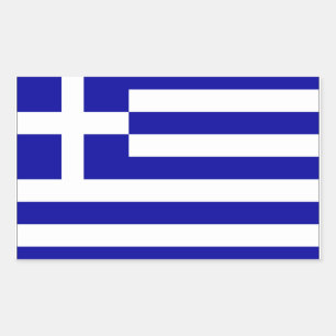 Greece Flag Rectangular Sticker