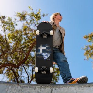 Greece flag skateboard