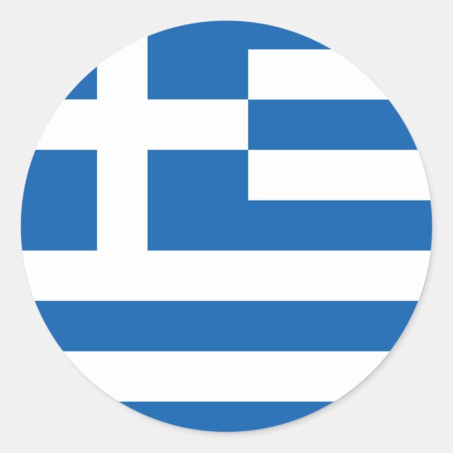 Greece Flag Sticker (Front)