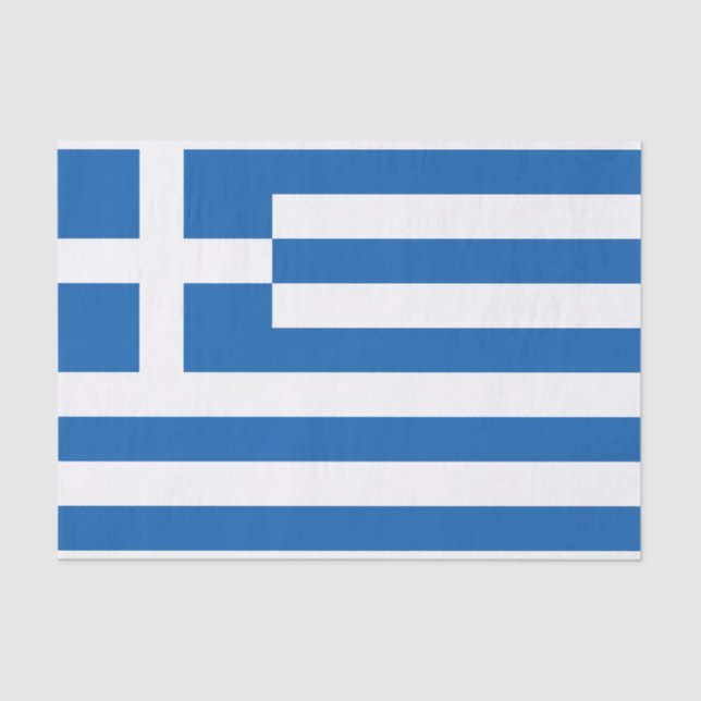 Greece Flag Tissue Paper (Front)