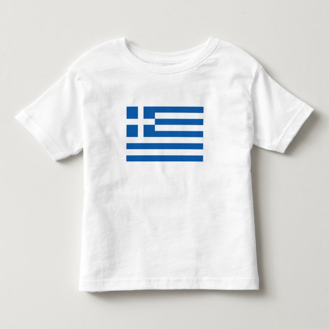 Greece Flag Toddler T-Shirt (Front)