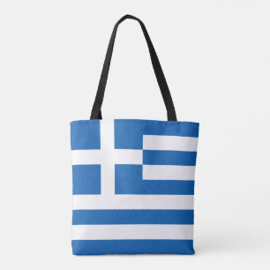 Greece Flag Tote Bag
