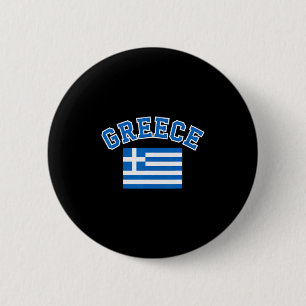 Greece Flag Travel Souvenir Greek 6 Cm Round Badge