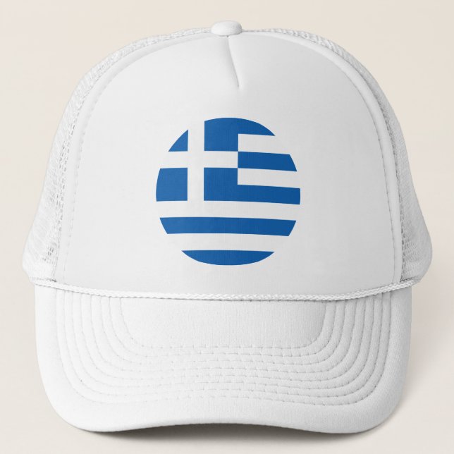 Greece flag Trucker Hat (Front)