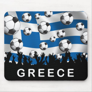 Greece Football Mouse Mat