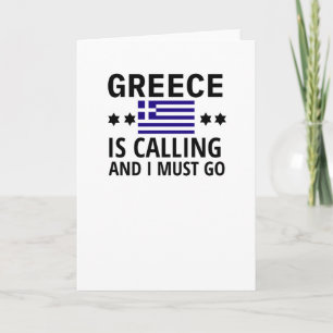 Greece Gifts Greek Heritage Hellas Greek American Card