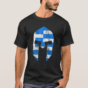 Greece Gladiator Spartan Helmet Greek Sparta Soldi T-Shirt