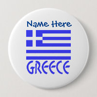 Greece Greek Flag Blue Personalisation