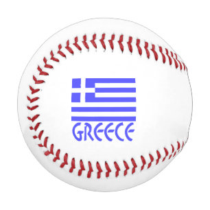 Greece Greek Flag Blue Personalisation Baseball