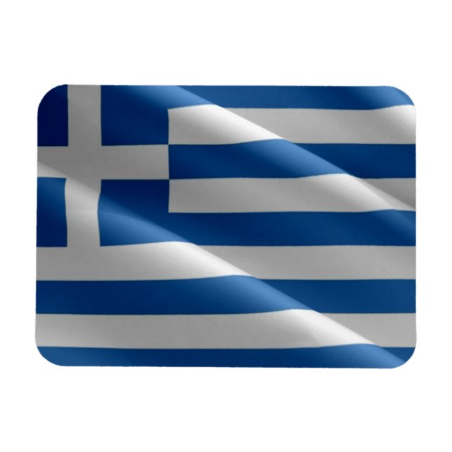 Greece - Greek flag - Magnet (Horizontal)