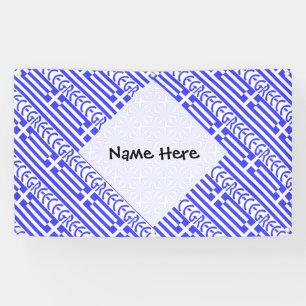 Greece Greek Flag Tiled Personalised  Banner