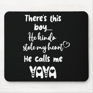 Greece Greek Grandma Grandmother This Boy Calls Me Mouse Mat