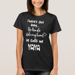 Greece Greek Grandma Grandmother This Boy Calls Me T-Shirt