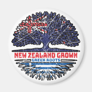 Greece Greek New Zealander New Zealand Tree Roots Magnet