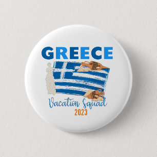 Greece Greek Vacation Europe Travel Group Matching 6 Cm Round Badge