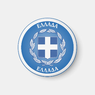 Greece Heritage Emblem Magnet