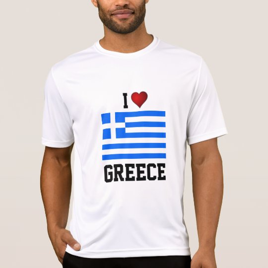 GREECE: I LOVE GREECE flag t-shirt