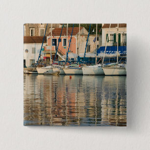 GREECE, Ionian Islands, KEFALONIA, Fiskardo: 15 Cm Square Badge
