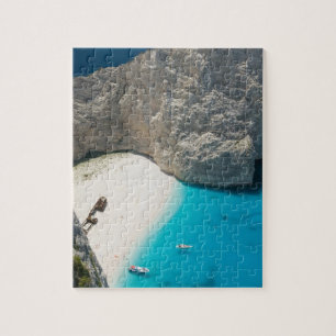 GREECE, Ionian Islands, ZAKYNTHOS, SHIPWRECK Jigsaw Puzzle
