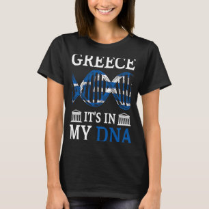 Greece Its In My DNA Proud Greek Ellada T-Shirt