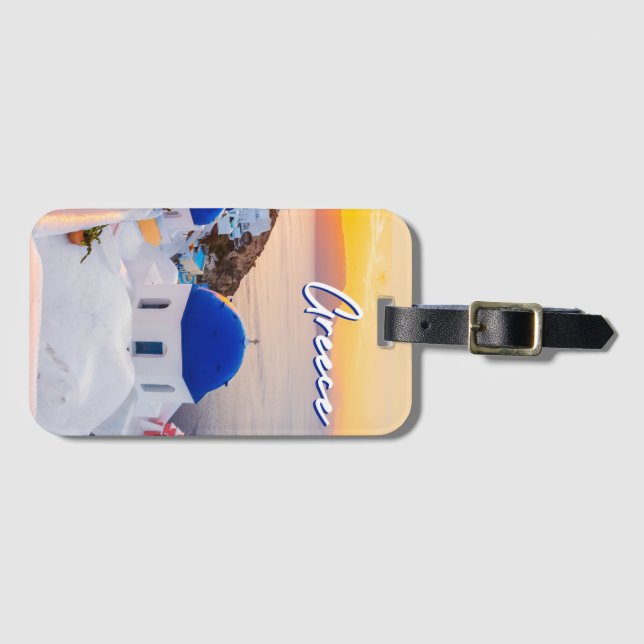 Greece Luggage Tag (Front Horizontal)