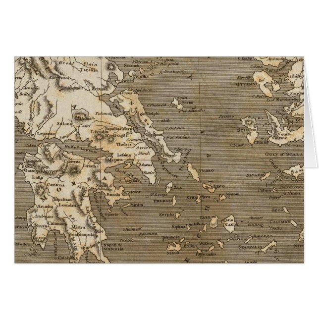 Greece Map by Arrowsmith (Front Horizontal)