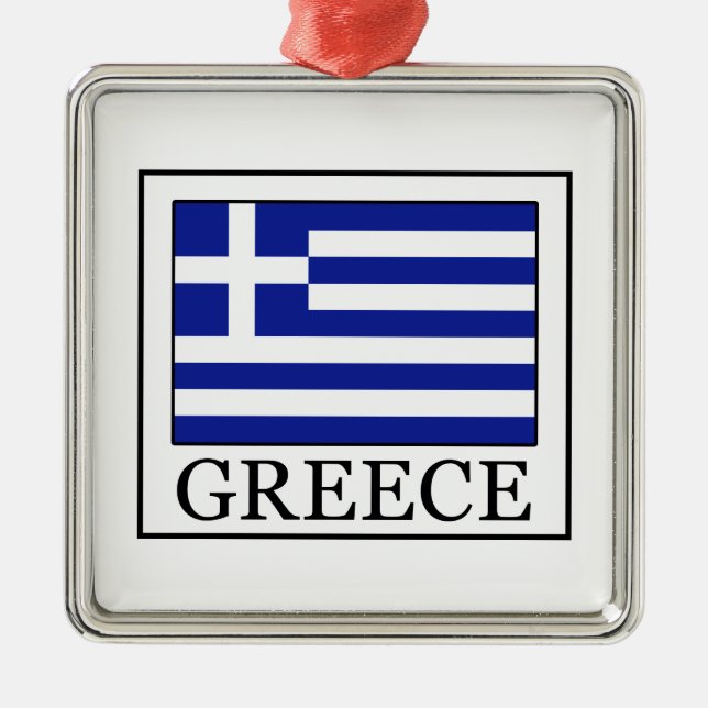 Greece Metal Tree Decoration (Front)