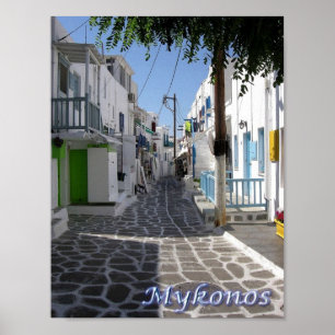 Greece - Mykonos - Chora - Poster