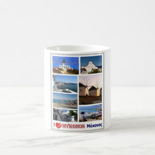 Greece - Mykonos - I Love - Coffee Mug