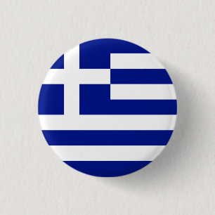 Greece National Flag 3 Cm Round Badge