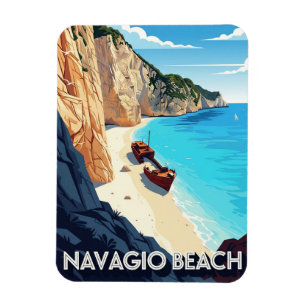 Greece Navagio Beach Travel Magnet