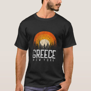 Greece New York NY Retro Vintage 70s 80s 90s Gift T-Shirt