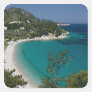GREECE, Northeastern Aegean Islands, SAMOS, 7 Square Sticker