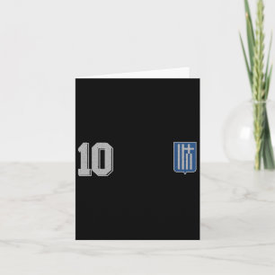 Greece Or Hellas In Footbyll Or Soccer Style Card