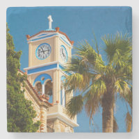 Greece - Orthodox Greek Church with Palm Tree