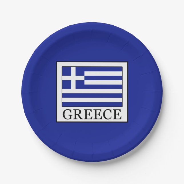 Greece Paper Plate (Front)