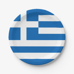 Greece Paper Plate
